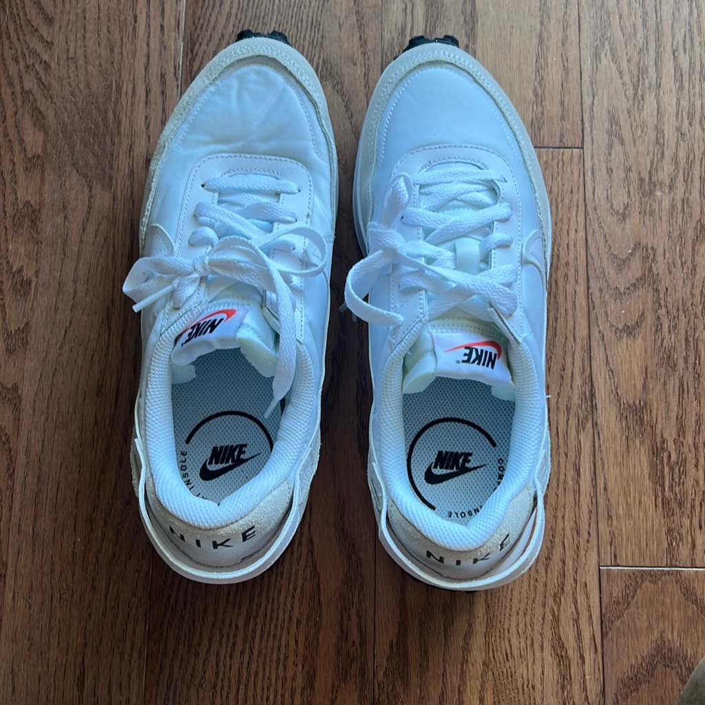 Nike White And Beige Sneakers